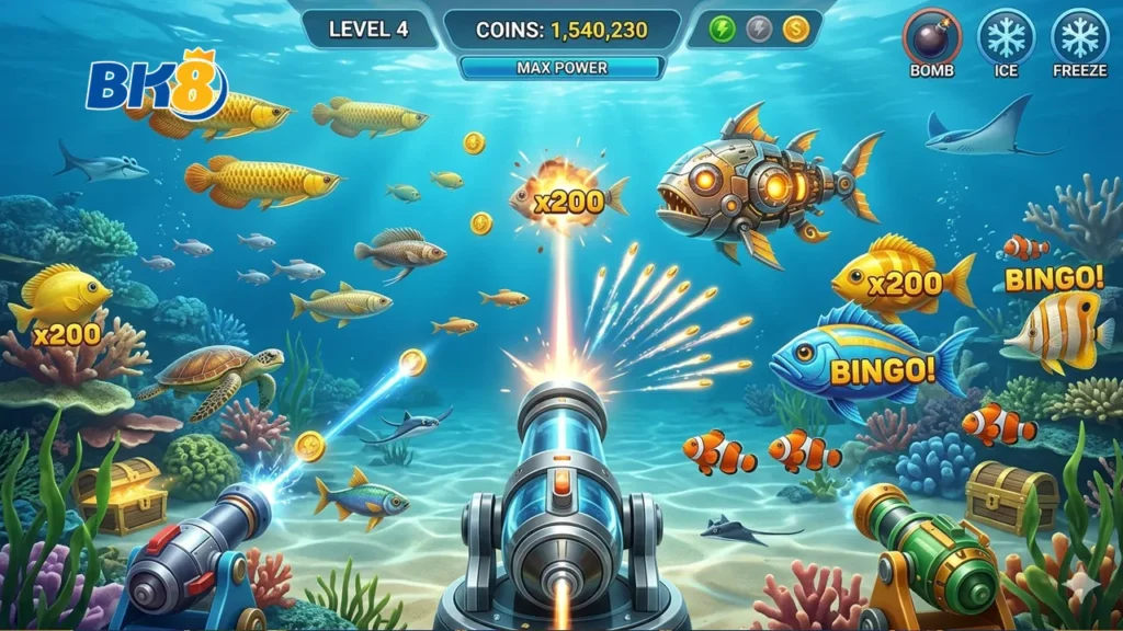 cách chơi bắn cá 3D Fishing